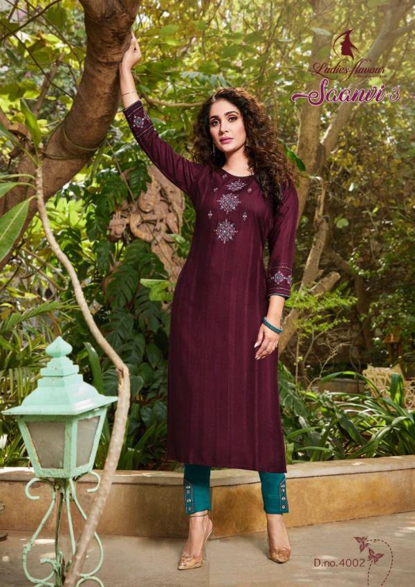 LF Saanvi 3 Designer Embroidery Festive Kurti With Bottom